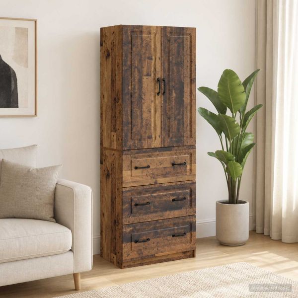 Комплект шкафове 2 pcs Старо дърво 66 x 34,5 x 87 см
