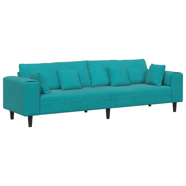 Диван Тюркоаз 250 x 77 x 76 см Кадифе