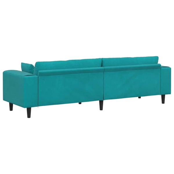 Диван Тюркоаз 250 x 77 x 76 см Кадифе
