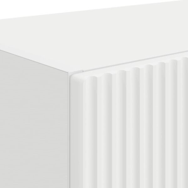 TV стенен шкаф 2 pcs Бяло 59,5 x 31 x 40 см Инженерно дърво