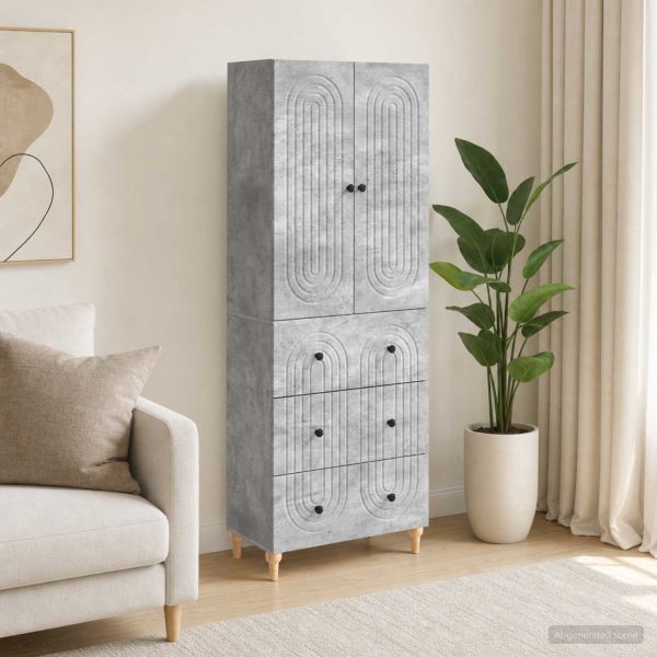 Комплект шкафове 2 pcs 66 x 34,5 x 90 см Инженерна дървесина