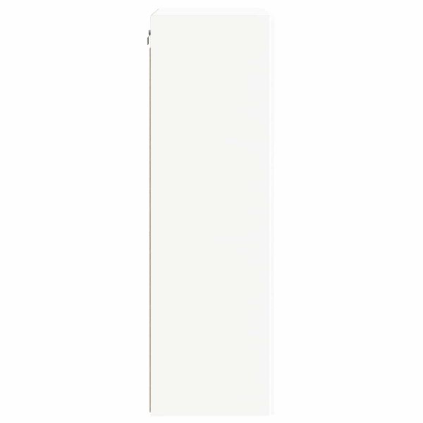 TV стенен шкаф Бяло 59,5 x 31 x 100 см Инженерно дърво