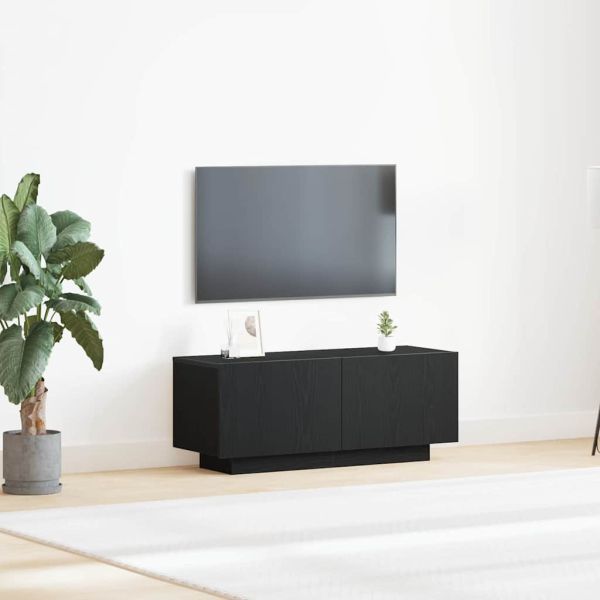 ТВ шкаф Черния дъб 100 x 35 x 40 см Инженерно дърво