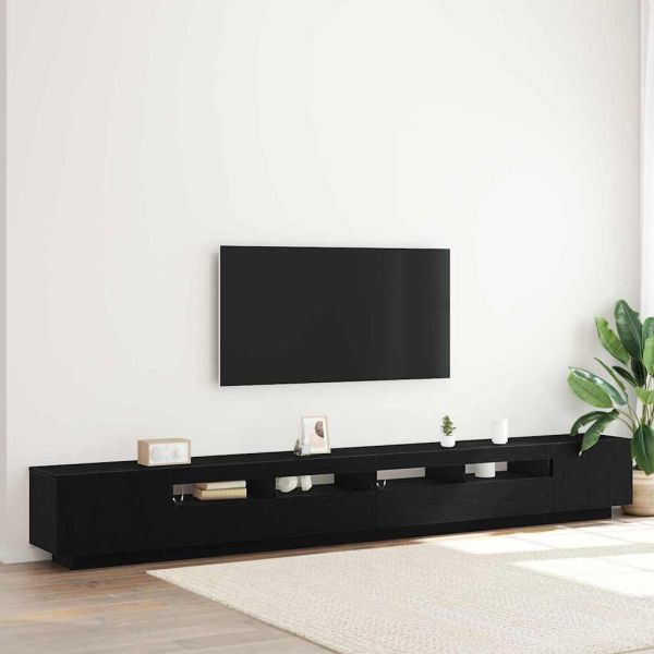 Комплект ТВ шкаф 3 pcs Черно 300 x 35 x 40 см Инженерно дърво
