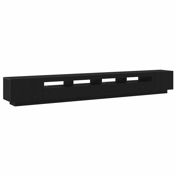 Комплект ТВ шкаф 3 pcs Черно 300 x 35 x 40 см Инженерно дърво