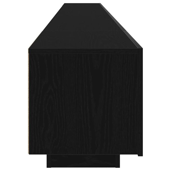 Комплект ТВ шкаф 3 pcs Черно 300 x 35 x 40 см Инженерно дърво