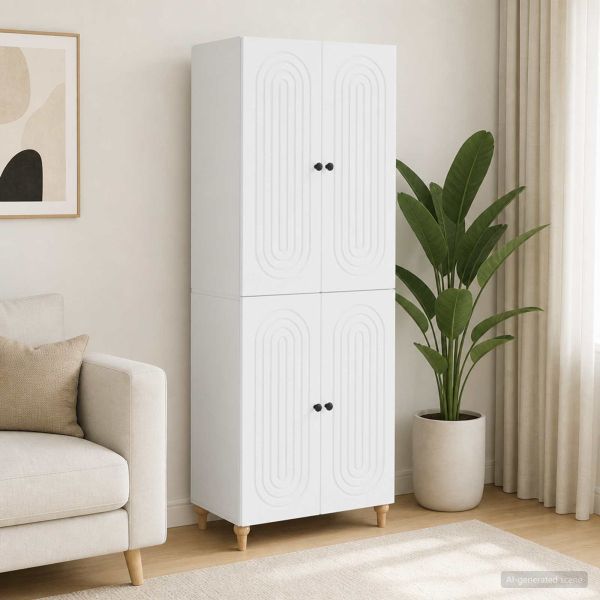 Комплект шкафове 2 pcs 66 x 34,5 x 90 см Инженерна дървесина