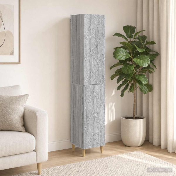 Комплект шкафове 2 pcs Сив Сонома Инженерна дървесина