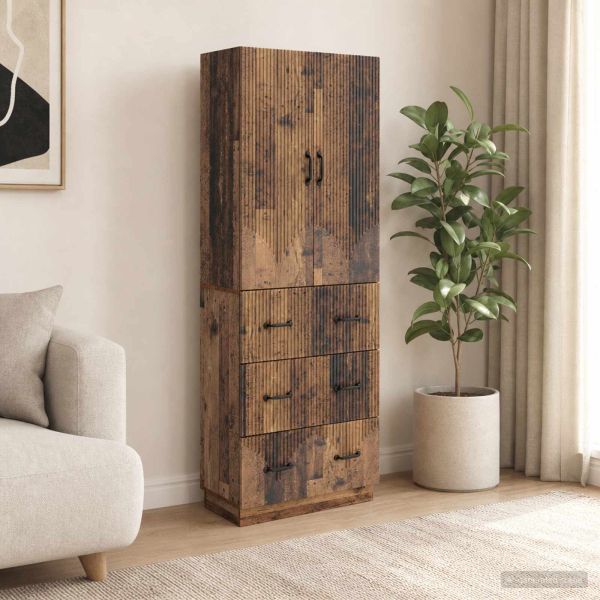Комплект шкафове 2 бр. 66 x 34,5 x 87 см Инженерна дървесина