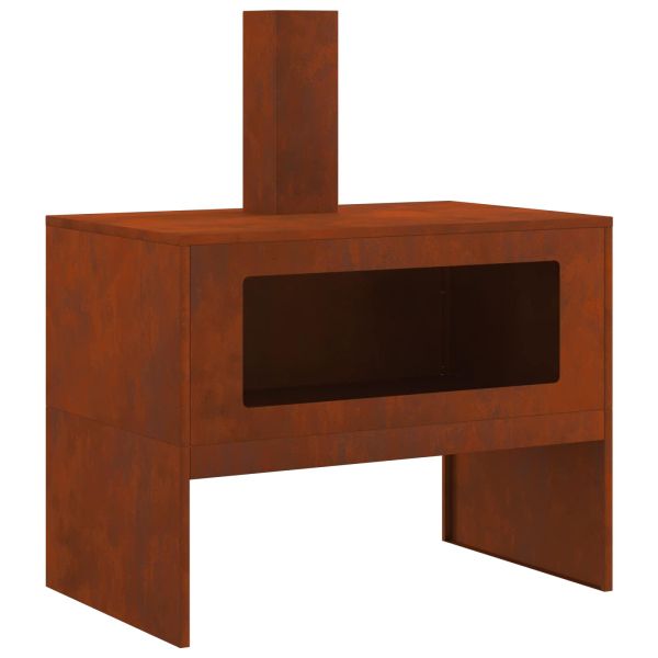 Огнище Ръждясало 80 x 50 x 96 см Патинираща стомана