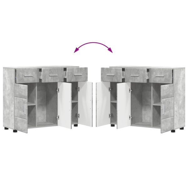 Служебен шкаф FLORIN 88,5 x 30,5 x 73 см Циментено сиво