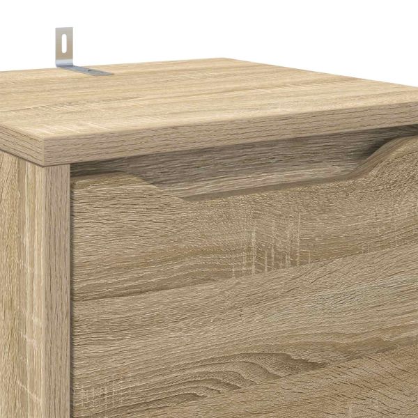 Шкаф за баня Сонома дъб 30,5 x 30 x 101 см Инженерно дърво