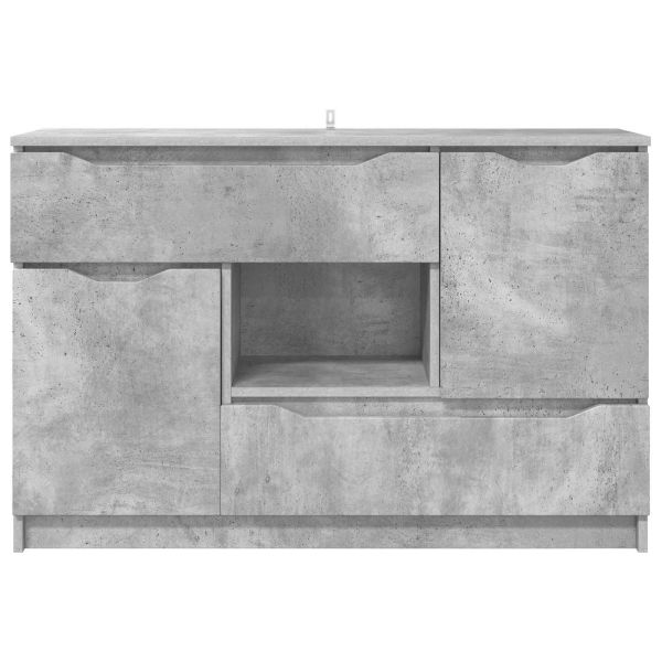 Служебен шкаф Циментено сиво 100 x 30 x 65,6 Инженерно дърво