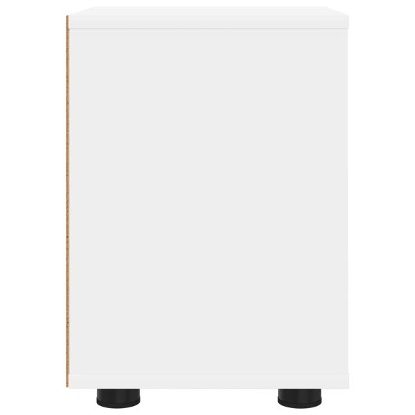 Нощни маси 2 pcs Бяло 30,5 x 30 x 43 см Инженерно дърво