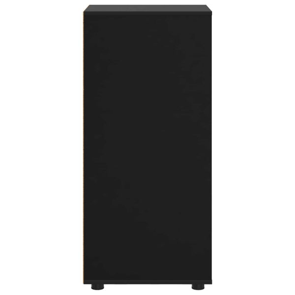 Шкаф за съхранение Черно 40 x 48 x 105 см Инженерно дърво