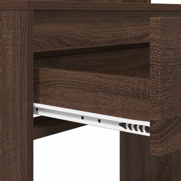 Тоалетки за спалня Кафяв дъб 80 x 39,6 x 135 см Инженерно дърво