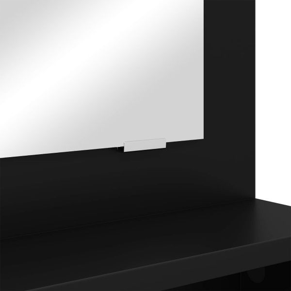Тоалетки за спалня Черно 80 x 39,6 x 135 см Инженерно дърво
