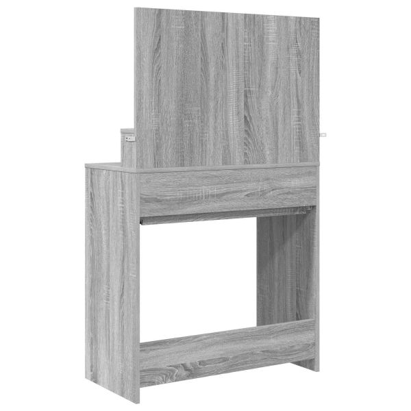 Тоалетки за спалня с чекмедже Сив Сонома 80 x 39,6 x 135 см