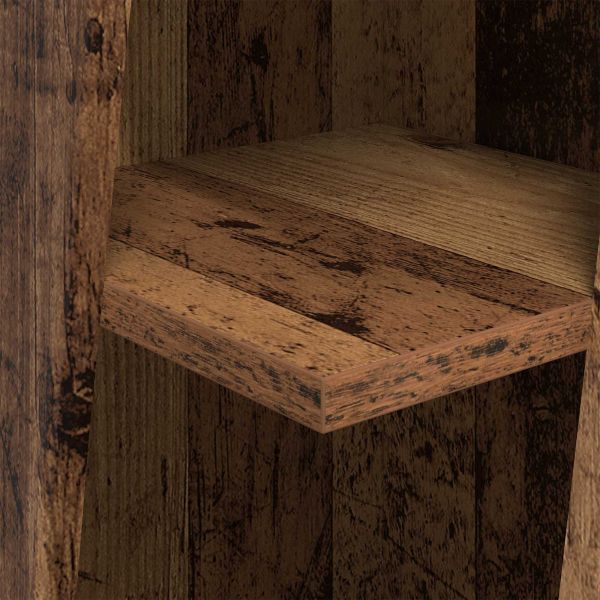 Ъглов шкаф Старо дърво 27,5x27x102см Инженерно дърво