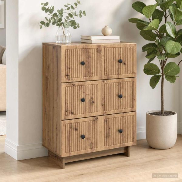Чекмеджетен шкаф 66 x 34,5 x 90 см Инженерна дървесина