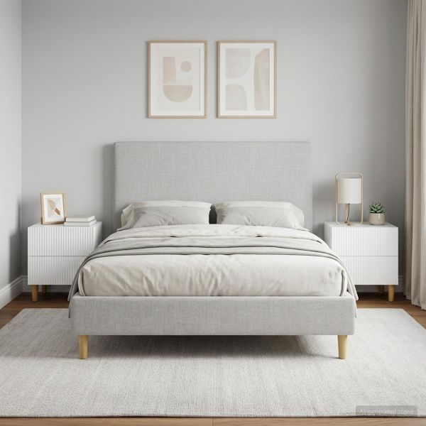 Нощен шкаф с чекмедже 2 pcs Бял гланц 43 x 34,5 x 48 см