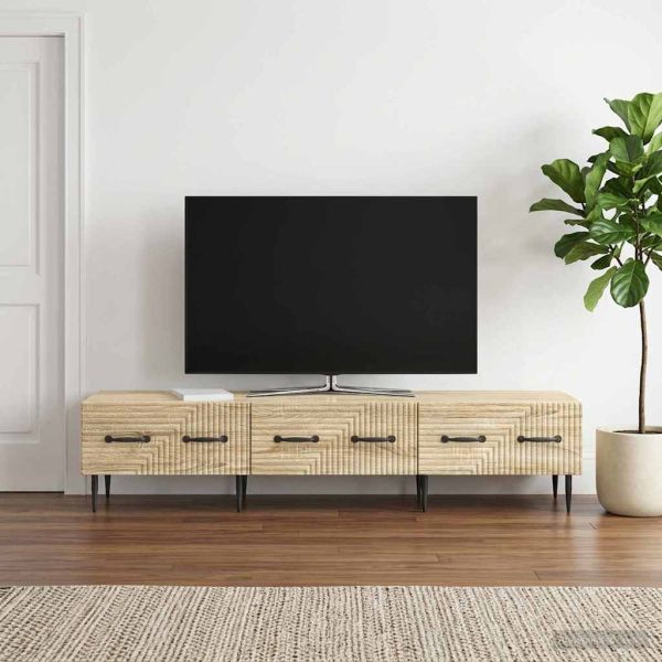 ТВ шкаф Дъб сонома 147 x 34,5 x 30 см Инженерна дървесина
