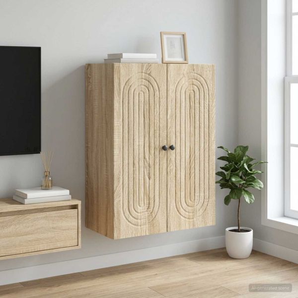 Стенно шкафче Дъб сонома 66 x 34,5 x 90 см Инженерна дървесина