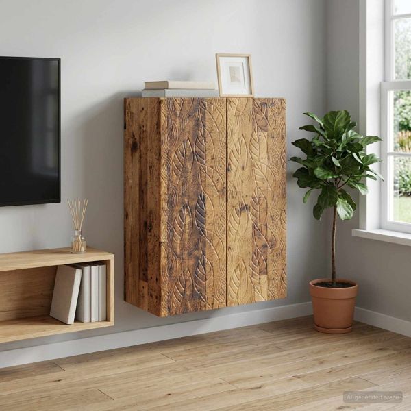 Стенно шкафче Старо дърво 66 x 34,5 x 90 см Инженерна дървесина