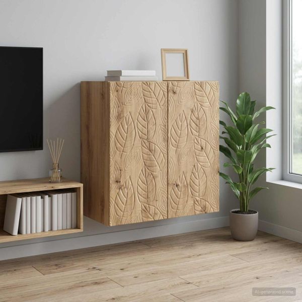 Стенно шкафче 59 x 31 x 60 см Инженерна дървесина Дъб артизан