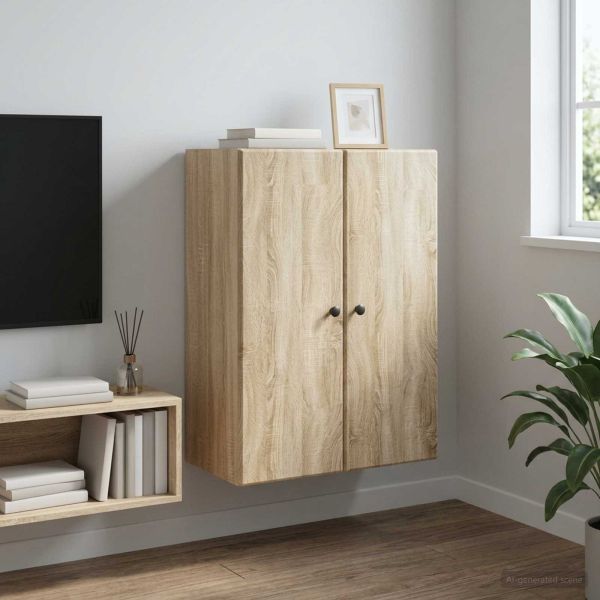 Стенно шкафче Дъб сонома 66 x 34,5 x 90 см Инженерна дървесина