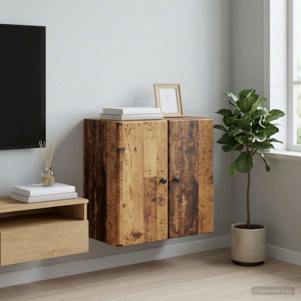 Стенно шкафче Старо дърво 59 x 31 x 60 см Инженерна дървесина