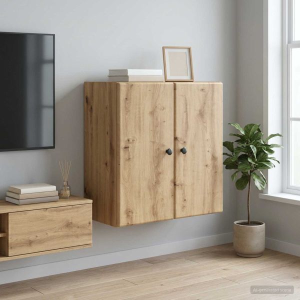 Стенно шкафче 59 x 31 x 60 см Инженерна дървесина Дъб артизан