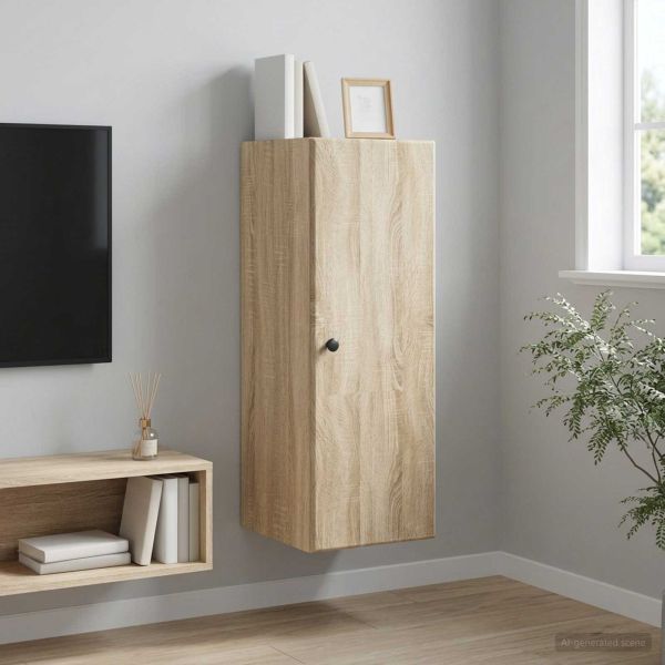 Стенно шкафче Дъб сонома 33 x 34,5 x 90 см Инженерна дървесина