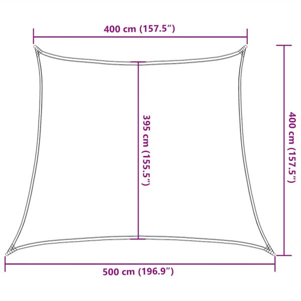 Сенник за платно 160 г/м² трапецовиден светлозелен 4/5x4 м HDPE
