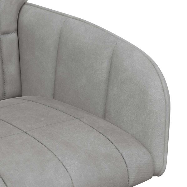 Обедени столове 4 pcs Кадифе Светлосиво 57 х 50 х 85 см