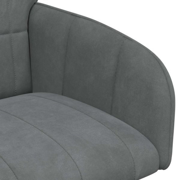 Обедени столове 6 pcs Кадифе Тъмносиво 57 х 50 х 85 см