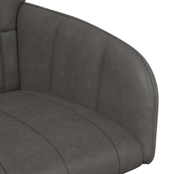 Обедени столове 4 pcs Изкуствена Черно 57 х 50 х 85 см