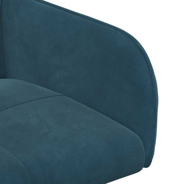 Обедени столове 4 pcs Кадифе Синьо 59 x 56,5 x 86 см