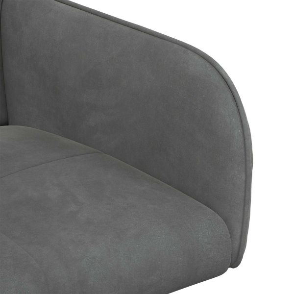 Обедени столове 6 pcs Кадифе Тъмносиво 59 x 56,5 x 86 см