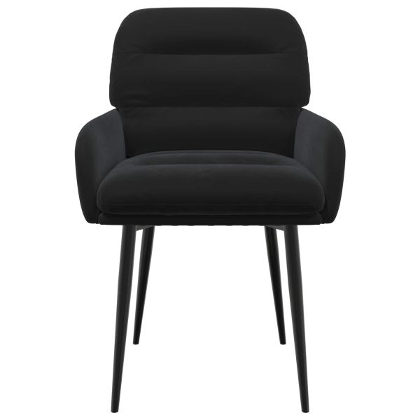 Обедени столове 4 pcs Кадифе Черно 59 x 59,5 x 90 см