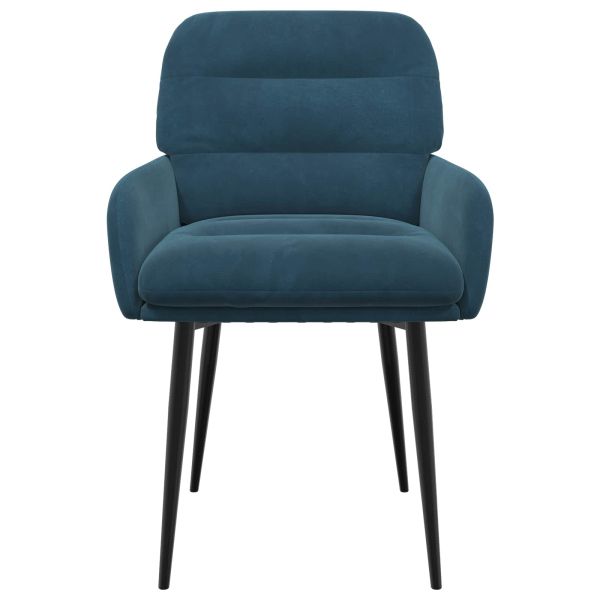 Обедени столове 4 pcs Кадифе Синьо 59 x 59,5 x 90 см