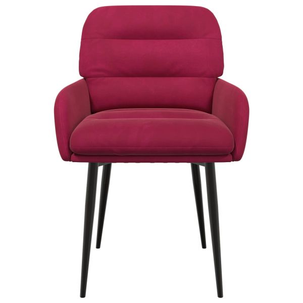 Обедени столове 6 pcs Кадифе Виненочервен 59 x 59,5 x 90 см