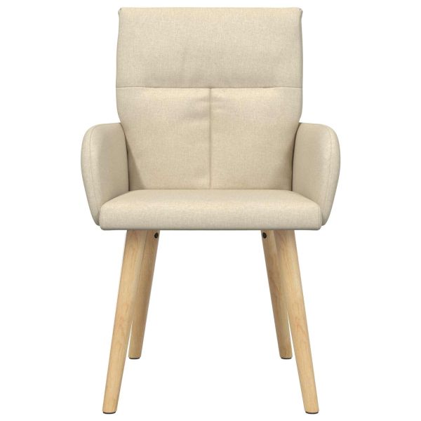 Обедени столове 4 pcs Текстил Кремаво 60 x 56 x 96 см