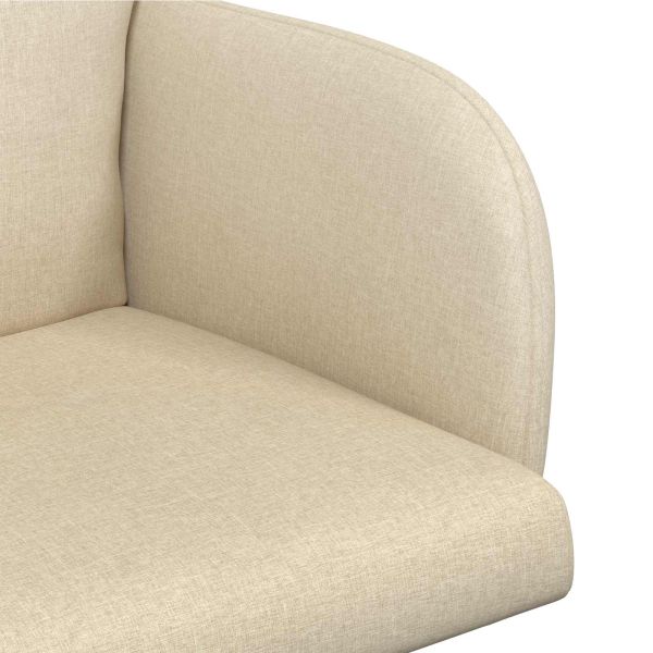 Обедени столове 4 pcs Текстил Кремаво 60 x 56 x 96 см