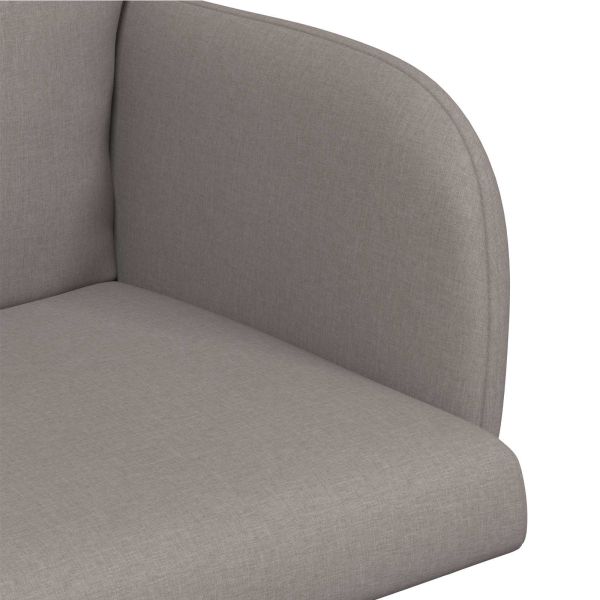 Обедени столове 6 pcs Текстил Таупе 60 x 56 x 96 см