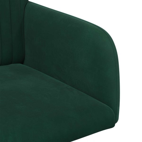 Обедени столове 4 pcs Кадифе Тъмнозелено 55 x 50 x 84 см