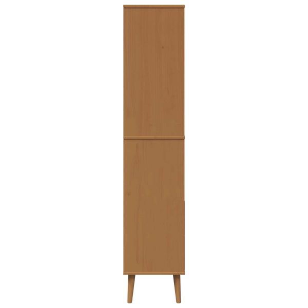 Библиотека MOLDE 85 x 35 x 170,5 см Масивна борова дървесина