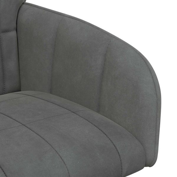 Обедени столове 2 pcs Кадифе Тъмносиво 57 х 50 х 85 см