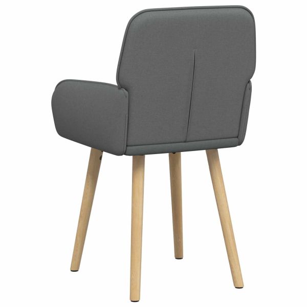 Обедени столове 2 pcs Текстил Тъмносиво 56,5 x 50 x 87,5 см
