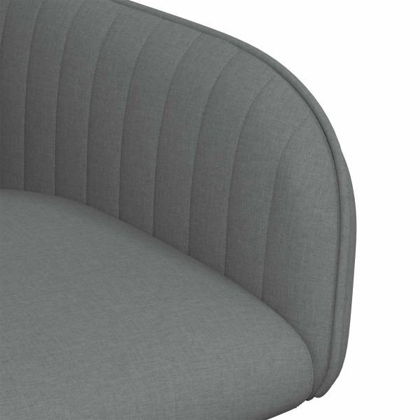 Обедени столове 2 pcs Текстил Тъмносиво 56,5 x 50 x 87,5 см